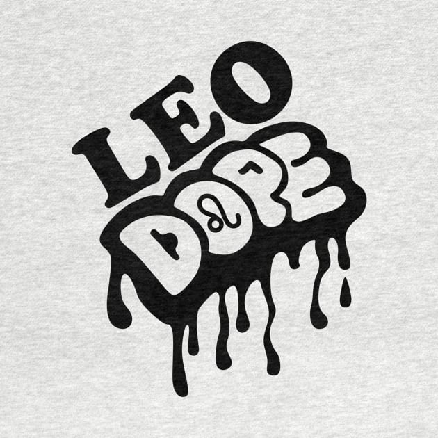 Leo Dope Zodiac Sign by ThyShirtProject - Affiliate